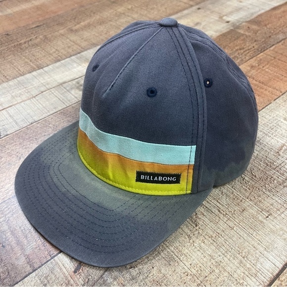 Billabong Surf Striped Snapback Cap Baseball Hat - Picture 1 of 5